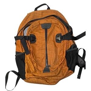 LL Bean Orange Backpack Hiking Outdoor School Bag Durable High Quality Heritage